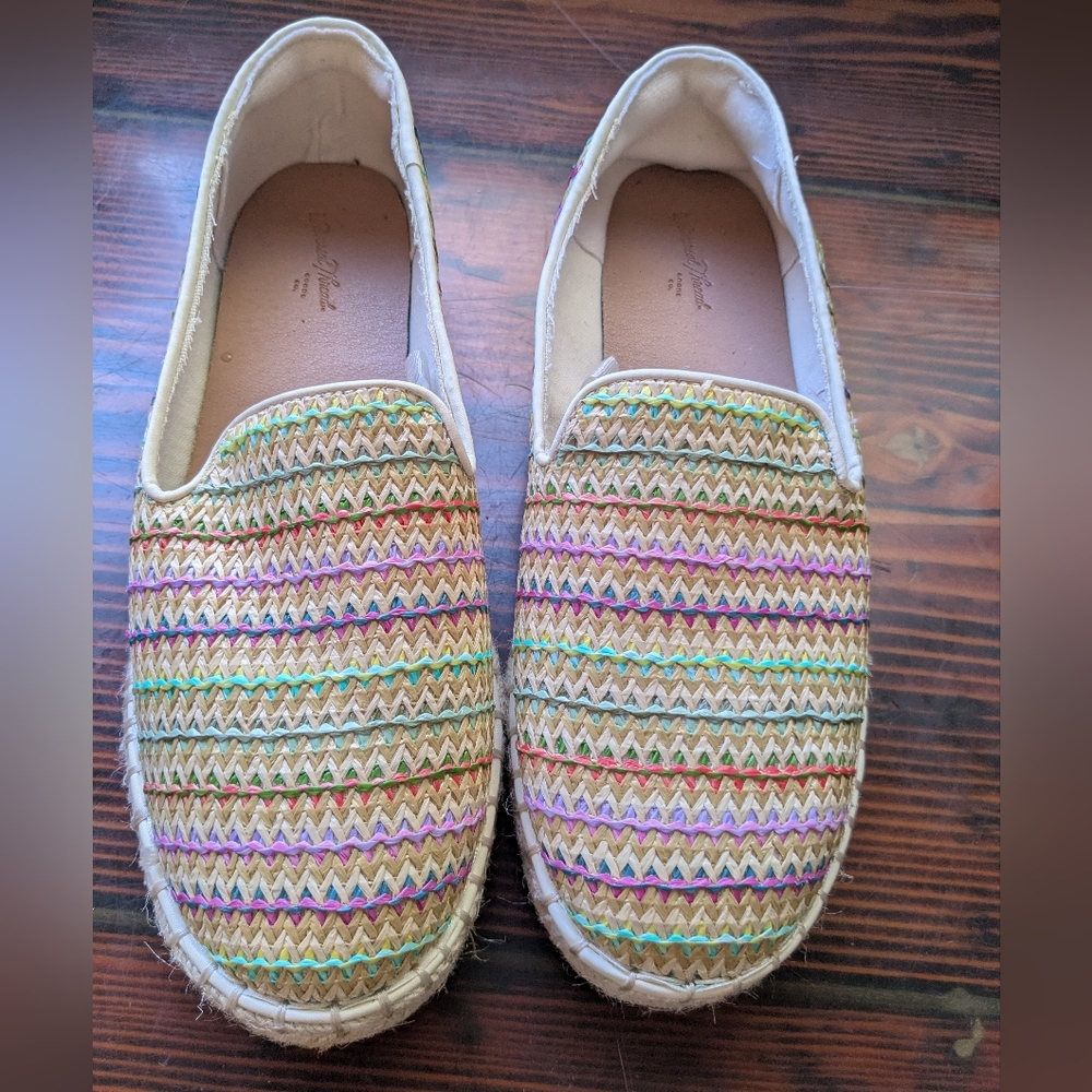 Universal Thread Multicolor Woven Espadrille Flats